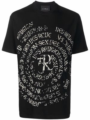 John Richmond slogan-print cotton T-shirt - Black