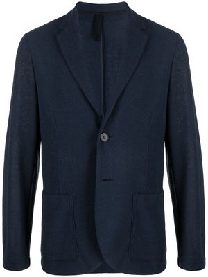 Harris Wharf London single-breasted cotton-blend blazer - Blue