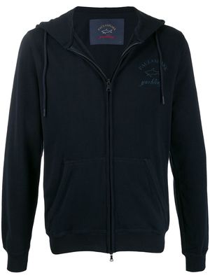 Paul & Shark contrast logo hoodie - Blue