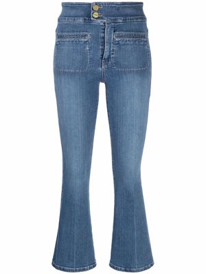FRAME high-rise flared jeans - Blue