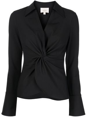 Cinq A Sept Mckenna knot-detail shirt - Black