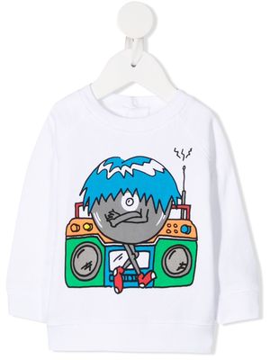 Stella McCartney Kids graphic-print sweatshirt - White