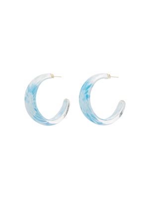Alison Lou tie-dye jelly hoop earrings - Blue