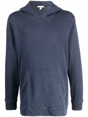 James Perse long-sleeve cotton hoodie - Blue