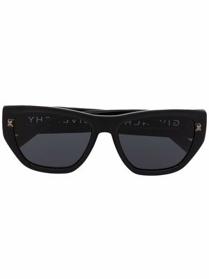 Givenchy Eyewear cat-eye logo-engraved sunglasses - Black