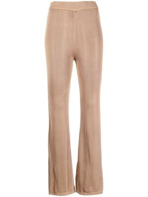 STAUD stretch flared trousers - Brown
