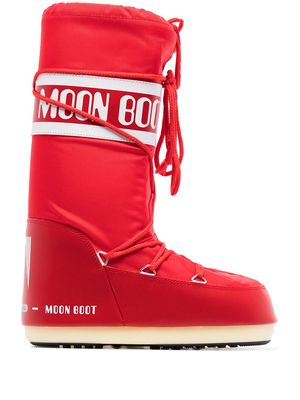 Moon Boot Icon logo snow boots - Red