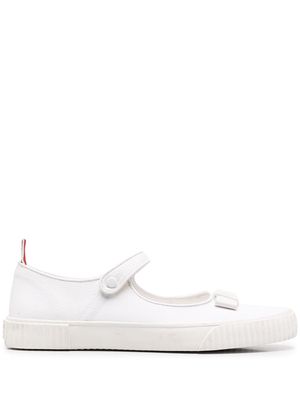 Thom Browne Mary Jane bow detail sneakers - 100 WHITE