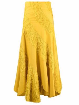 La DoubleJ Lollipop handkerchief-hem long skirt - Yellow