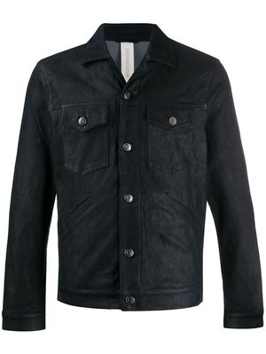 Giorgio Brato Grass Night leather jacket - Blue