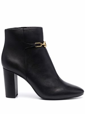 Lauren Ralph Lauren chain horsebit ankle boots - Black