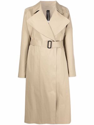 Mackintosh Kintore bonded cotton trench coat - Neutrals