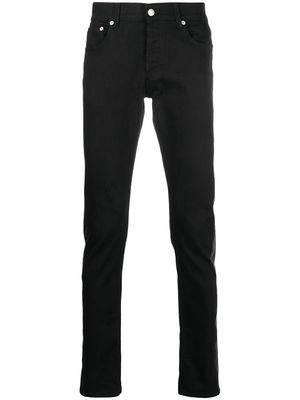 Alexander McQueen contrast-panel jeans - Black