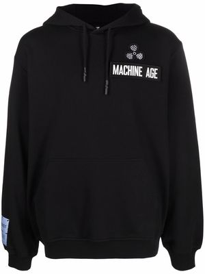 MCQ patch-detail cotton hoodie - Black