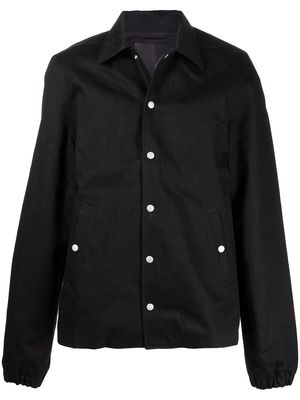 Rick Owens DRKSHDW press-stud cotton shirt jacket - Black