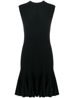 Alaïa Pre-Owned 2018 ruffled sleeveless dress - Black