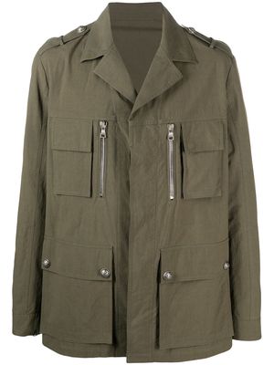 Balmain multi-pocket military jacket - Green