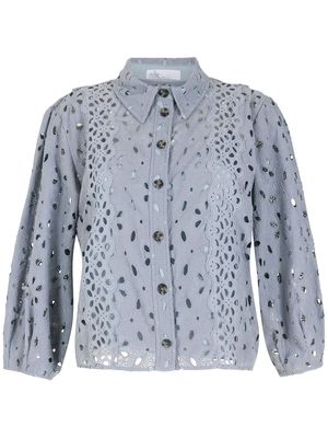Nk Sue broderie-anglaise shirt - Blue