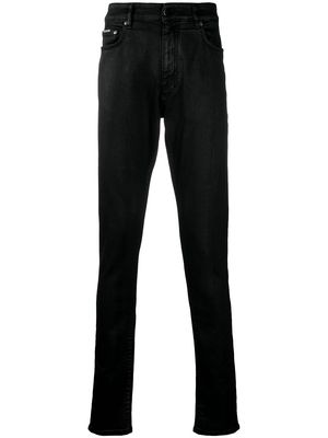 Represent Essential mid-rise straight trousers - Black