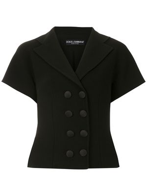 Dolce & Gabbana cropped double-breasted jacket - Black