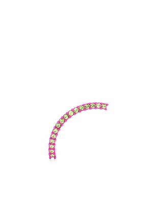 Panconesi crystal-embellished half-circle single earring - Pink