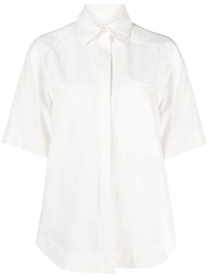 Loulou Studio Moheli short sleeve shirt - White