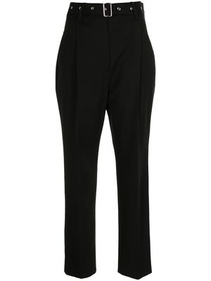 Proenza Schouler cropped suiting carrot leg trousers - Black