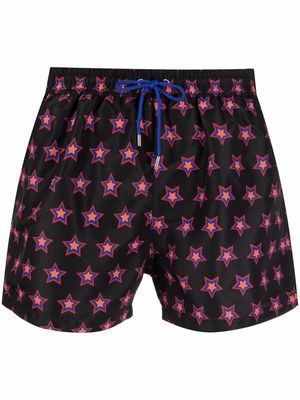 PAUL SMITH star-print swim shorts - Black