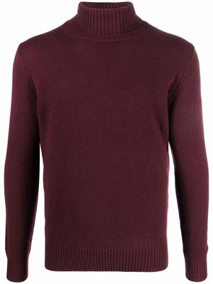 Dell'oglio roll-neck knitted jumper - Red