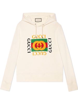 Gucci Gucci Print hooded sweatshirt - Neutrals