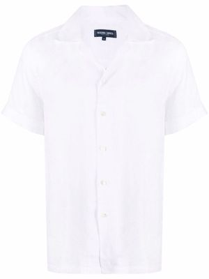 Frescobol Carioca short-sleeve linen shirt - White