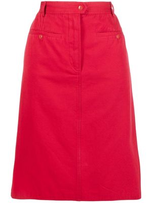 JC de Castelbajac Pre-Owned 1980s high-waisted A-line skirt - Red
