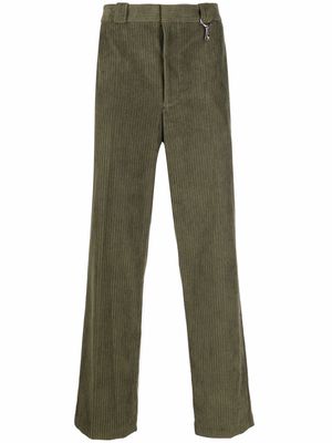 Helmut Lang corduroy straight-leg trousers - Green