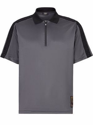 Fendi short-sleeve polo shirt - Grey