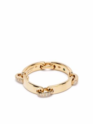 Courbet 18kt recycled yellow gold CELESTE laboratory-grown diamond band ring