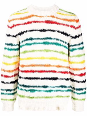Alanui Island Wave knitted jumper - White