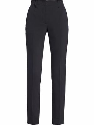 Prada high-waisted slim-cut trousers - Black