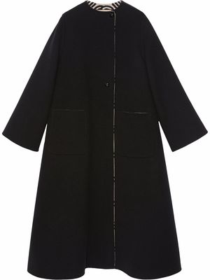 Gucci reversible long-sleeve coat - Black