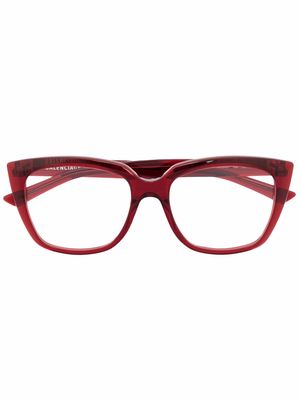 Balenciaga Eyewear transparent cat-eye eyeglasses - Red