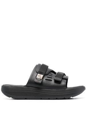 Suicoke touch-strap flat sandals - Black