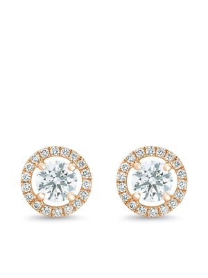 De Beers Jewellers 18kt rose gold Aura round brilliant diamond studs - Silver