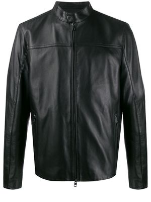 Michael Kors zip-front leather jacket - Black