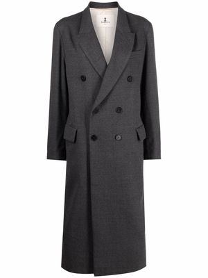Barena double breasted mid-length coat - Grey