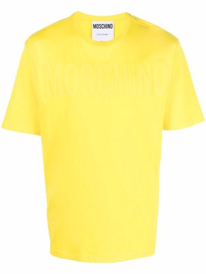 Moschino logo-print cotton T-shirt - Yellow