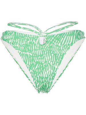 Jonathan Simkhai Aliana cut-out bikini bottom - Green