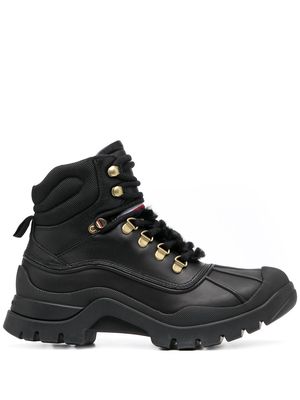 Tommy Hilfiger lace-up hiking boots - Black