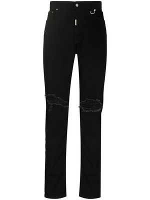 Represent Destroyer distressed-effect baggy jeans - Black