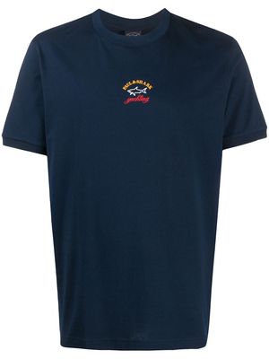Paul & Shark crew neck logo print T-shirt - Blue