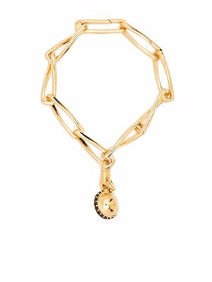 Missoma Twisted Link chain pavé sphere bracelet - Gold