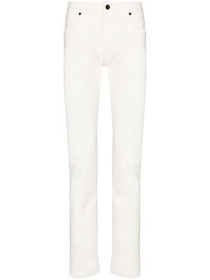 Fendi FF Vertigo patch skinny jeans - White